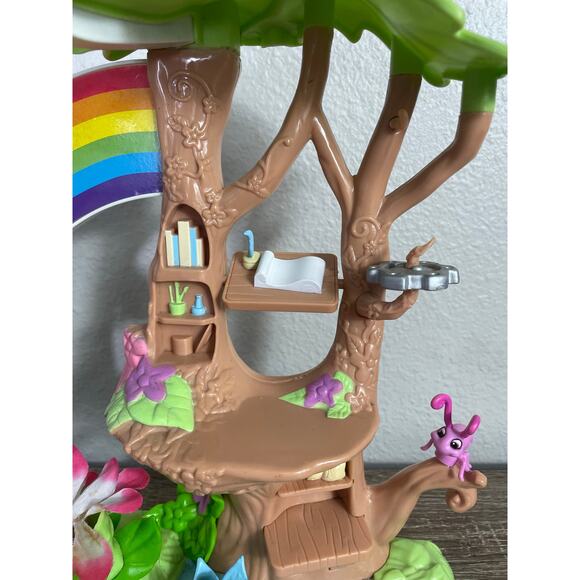 Disney Jakks Pacific 2010 Rainbow Treehouse Playset Fairies Flowers Works - Picture 6 of 13